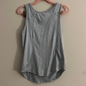 Grey workout tank top